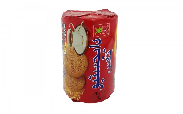 بیسکویت دایجستیو ساده آناتا مقدار 180 گرم