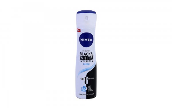 اسپری ضدتعریق 5+1 زنانه Black & White نیوا (Nivea) مقدار 150 میلی‌لیتر