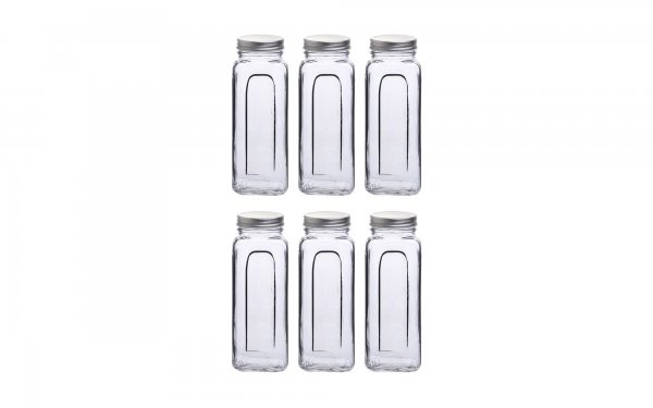 ظرف نگهدانده شیشه‌ای دردار کاوه ابعاد 8x23x8 سانتی‌متر بسته 6 عددی