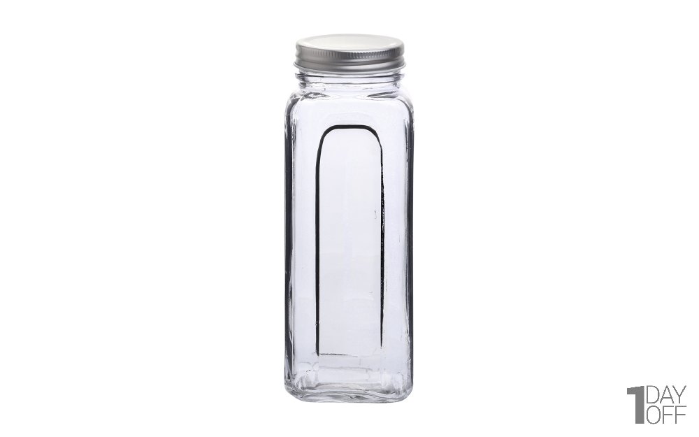 ظرف نگهدانده شیشه‌ای دردار کاوه ابعاد 8x23x8 سانتی‌متر بسته 6 عددی