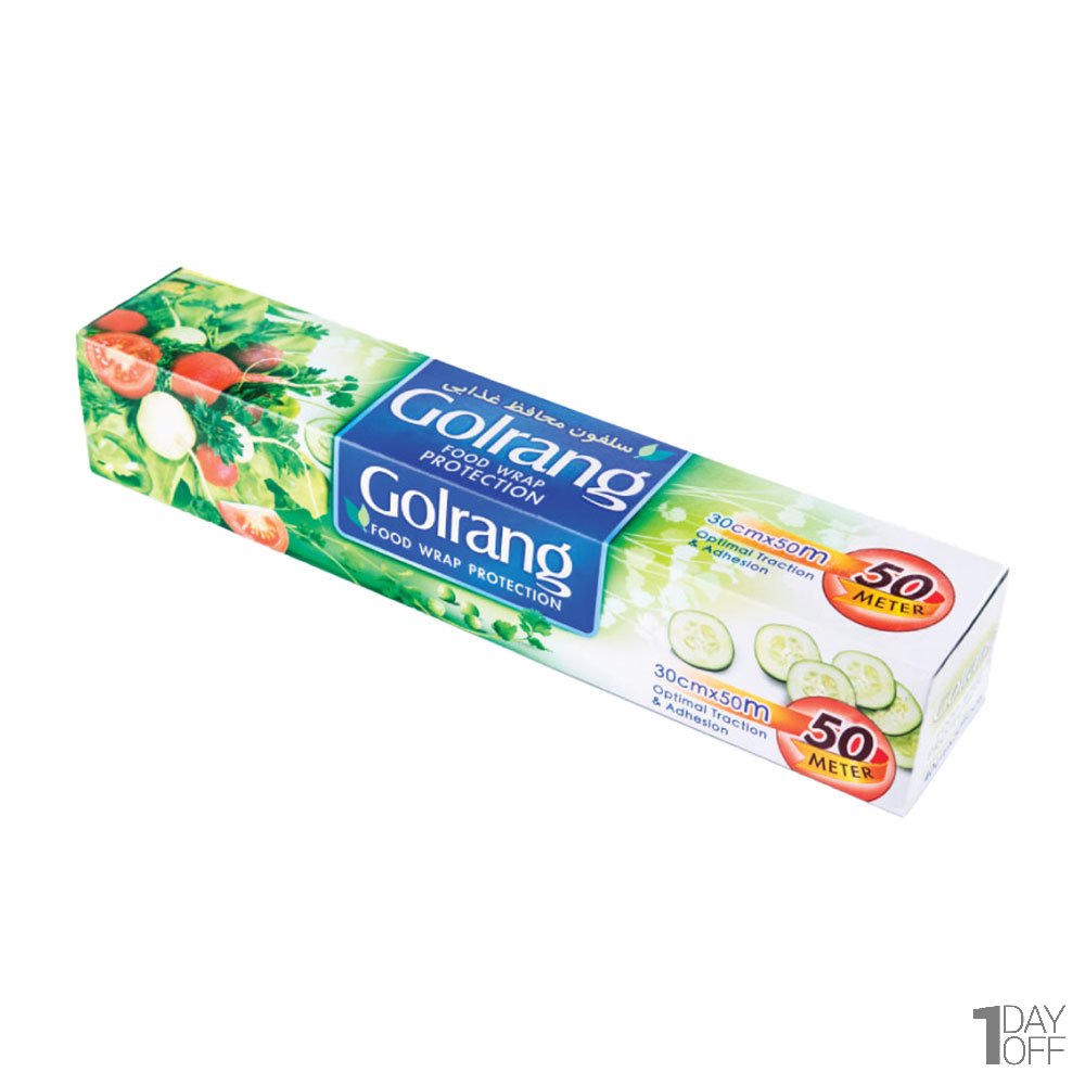 سلفون محافظ غذایی گلرنگ  50 متری عرض 30