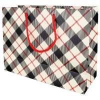 بگ هدیه طرح Burberry ابعاد 25x19x9 سانتی‌متر