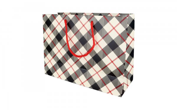 بگ هدیه طرح Burberry ابعاد 25x19x9 سانتی‌متر
