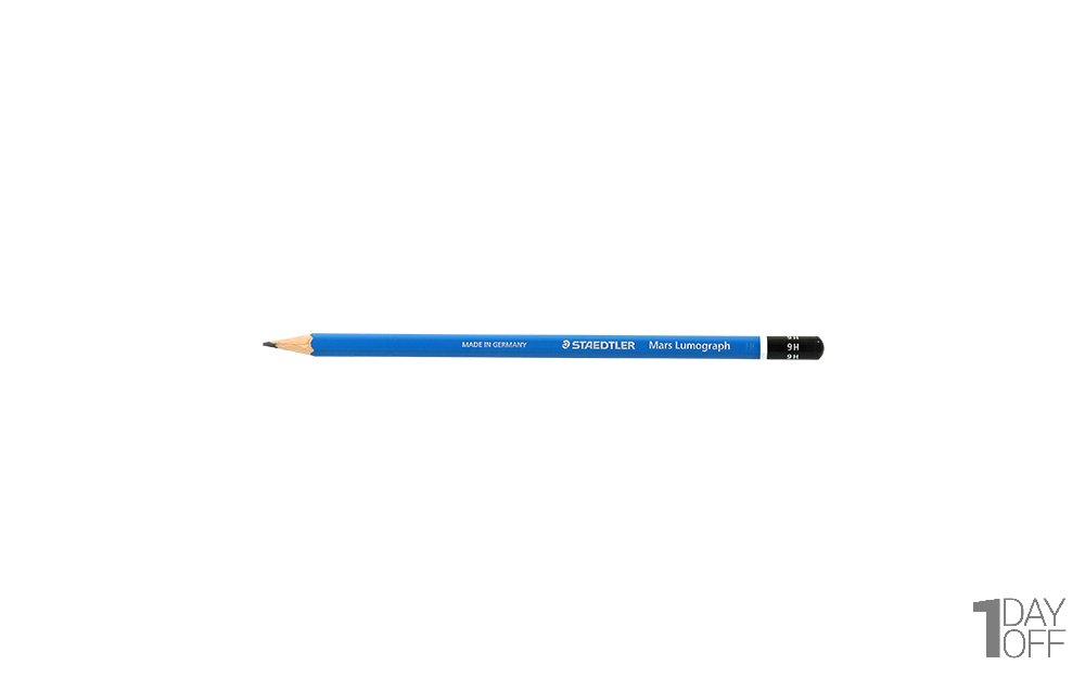 مداد مشکی طراحی استدلر (Staedtler) مدل Mars Lumograph نوع 9H