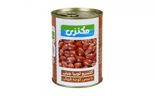 کنسرو لوبیا چیتی با سس گوجه‌فرنگی مکنزی مقدار 380 گرم