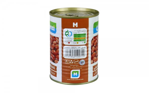 کنسرو لوبیا چیتی با سس گوجه‌فرنگی مکنزی مقدار 380 گرم