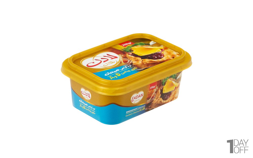کره گیاهی صبحانه لادن مقدار 250 گرم 