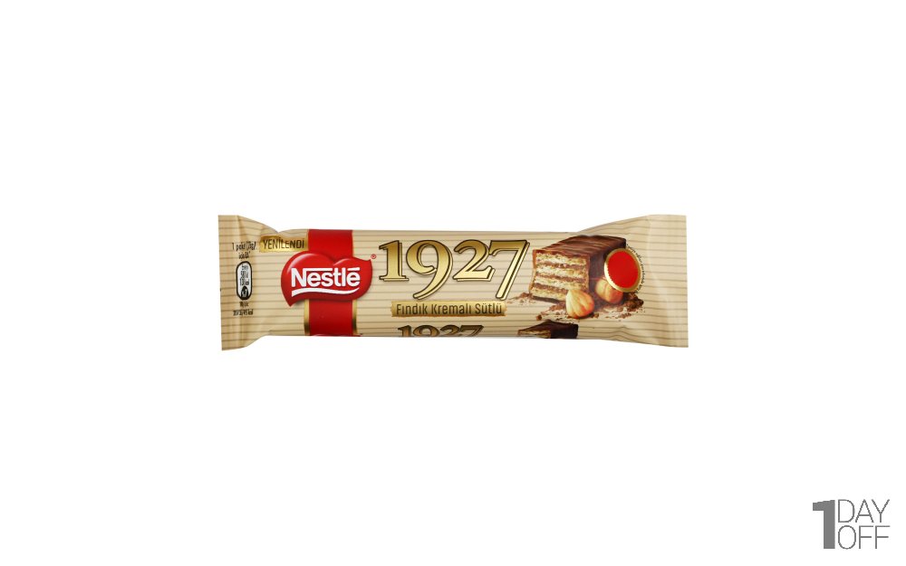 ویفر کاراملی مغزدار با طعم فندق 1927 نستله (Nestle) مقدار 28 گرم