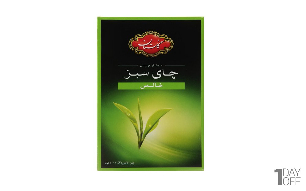 چای سبز گلستان مقدار 100 گرم