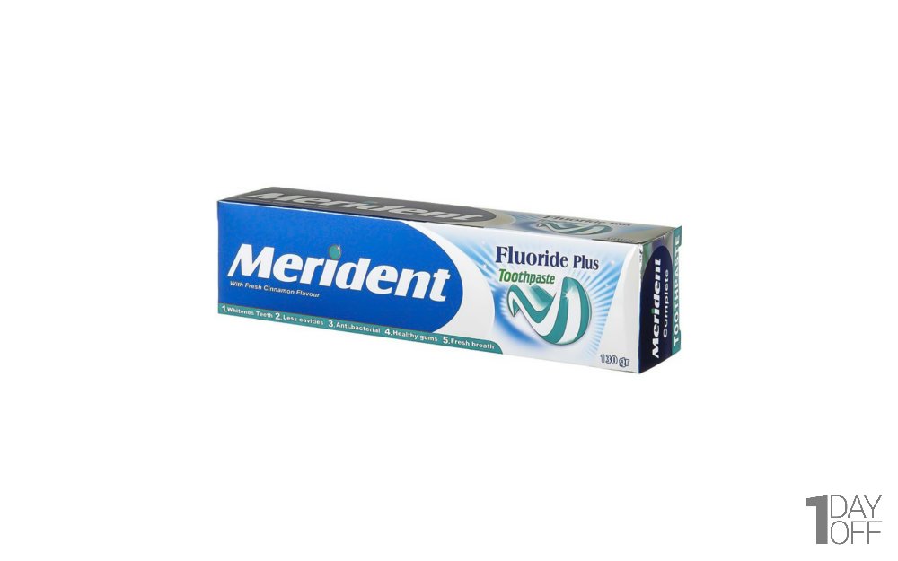 خمیر دندان 130 گرمی مریدنت (Merident) مدل Fluoride Plus