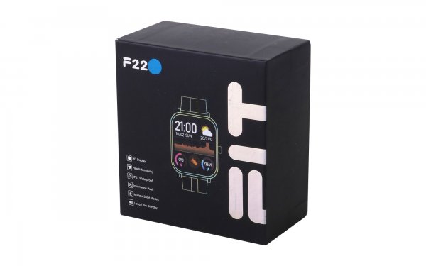ساعت هوشمند طرح اپل رنگ آبی روشن مدل F22