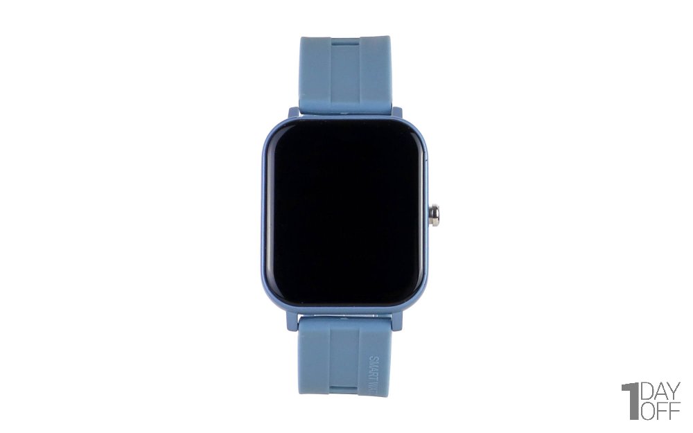 ساعت هوشمند طرح اپل رنگ آبی روشن مدل F22