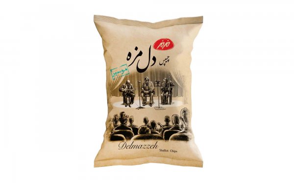 چیپس دل مزه موسیر مزمز مقدار 90 گرم 