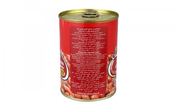 کنسرو لوبیا چیتی با سس چیلی بهروز مقدار 390 گرم