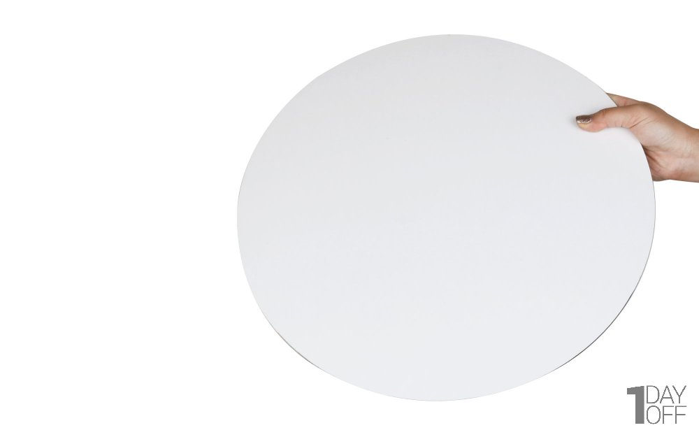 زیرکیکی تخت چوبی قطر 40 سانتی‌متر