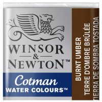 قرص آبرنگ وینزور (Winsor) سری Cotman رنگ BURNT UMBER