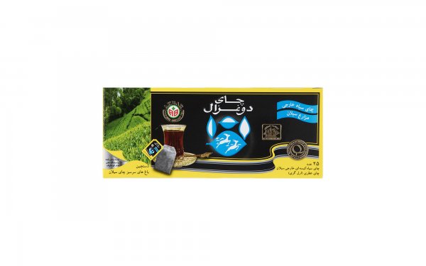 چای کیسه‌ای معطر دوغزال بسته 25 عددی