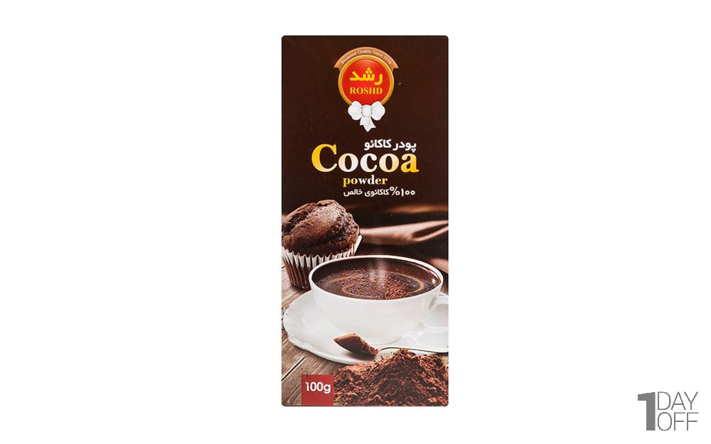 پودر کاکائو رشد مقدار 100 گرم