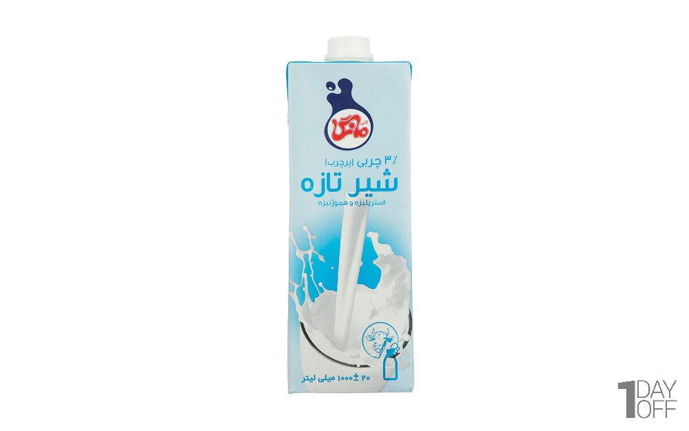 شیر پرچرب تازه کانی‌مانگا مقدار 1 لیتر