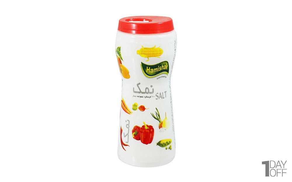 نمک کریستالیزه تصفیه‌شده یددار همیشک مقدار 700 گرم