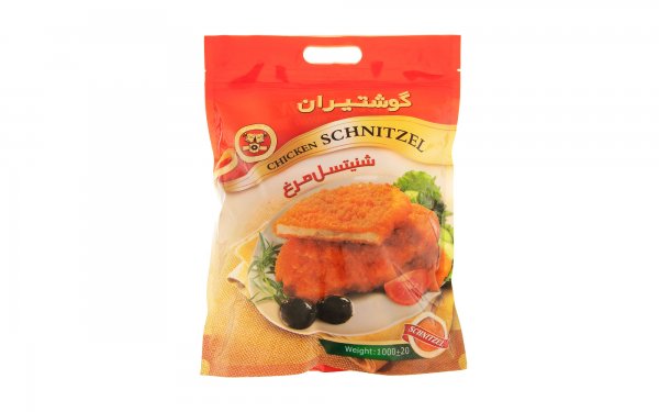 شنیسل مرغ سوخاری منجمد گوشتیران مقدار 1 کیلوگرم