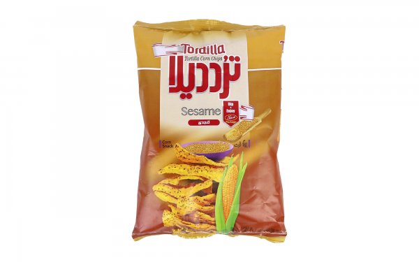 چیپس ذرت کنجدی ترددیلا مقدار 100 گرم