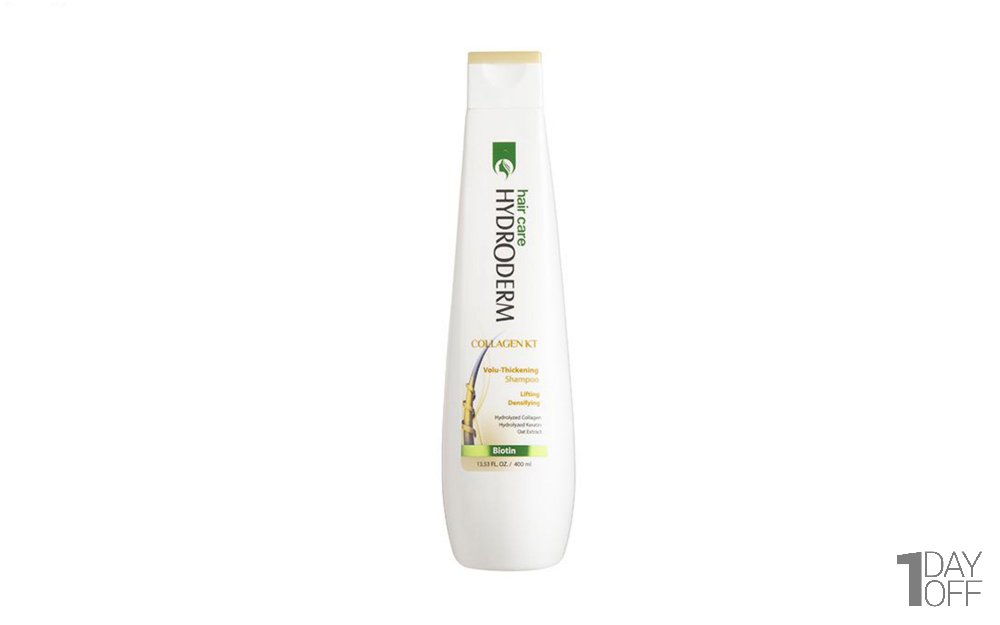 شامپو حجم‌دهنده مو حاوی کلاژن و کراتین هیدرودرم مدل Collagen KT مقدار 400 میلی‌لیتر