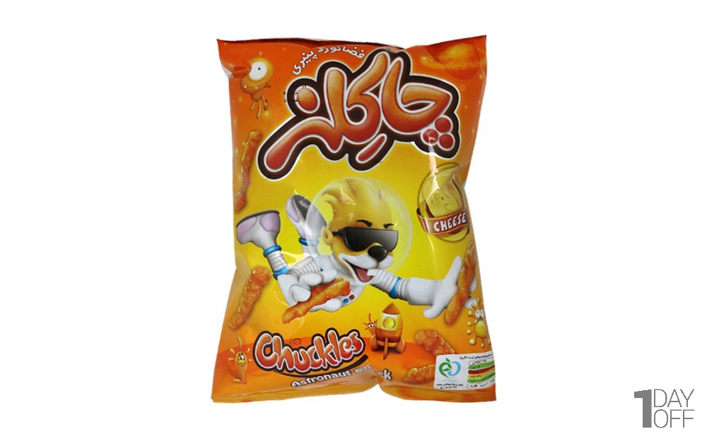 اسنک فضانورد پنیری چاکلز مقدار 50 گرم