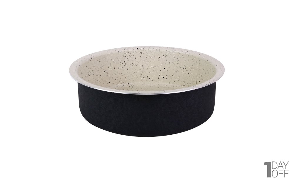 قالب کیک گرانیتی دایره قطر 22 در  ارتفاع 7.5 سانتی‌متر رنگ مشکی