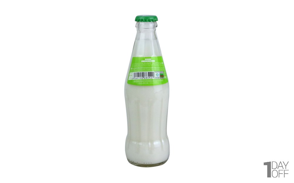 دوغ گازدار با طعم پونه و خیار فیروزکوه مقدار 250 میلی‌لیتر 