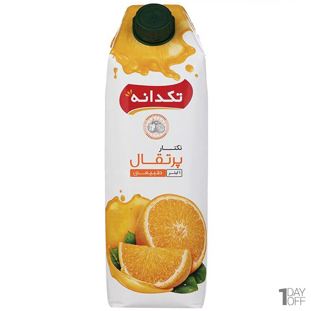 نکتار پرتقال تکدانه مقدار 1 لیتر