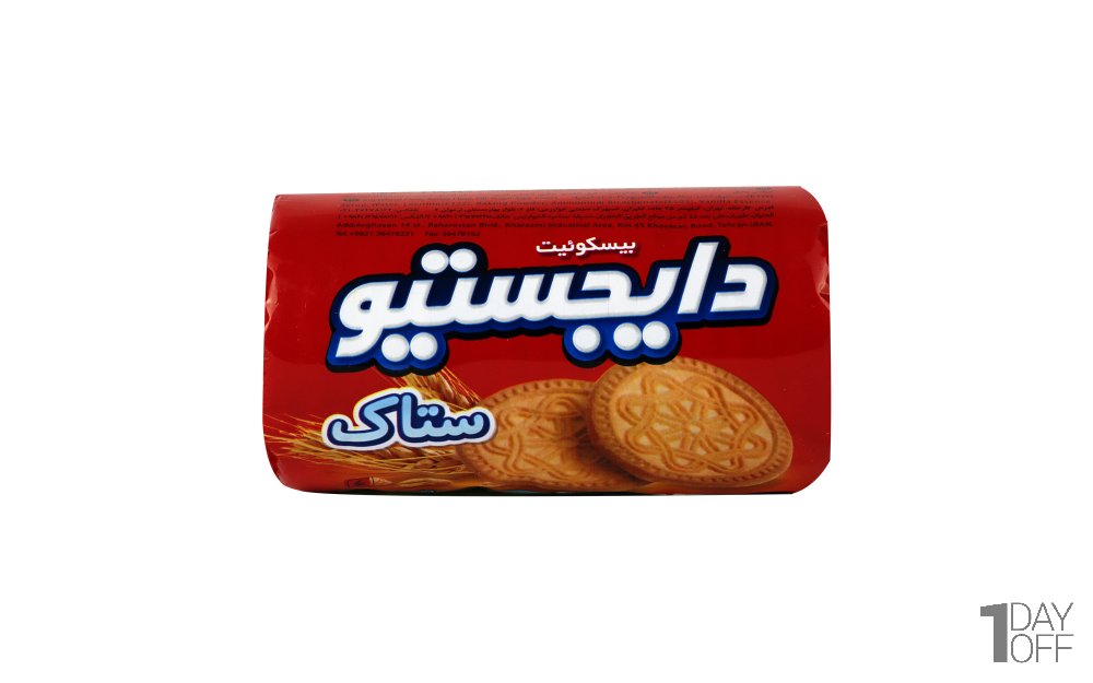 بیسکویت دایجستیو جو ستاک مقدار 150 گرم