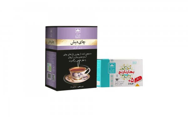 چای ارل‌گری دبش مقدار 500 گرم / دمنوش کیسه‌ای بهارنارنج دبش بسته 25 عددی