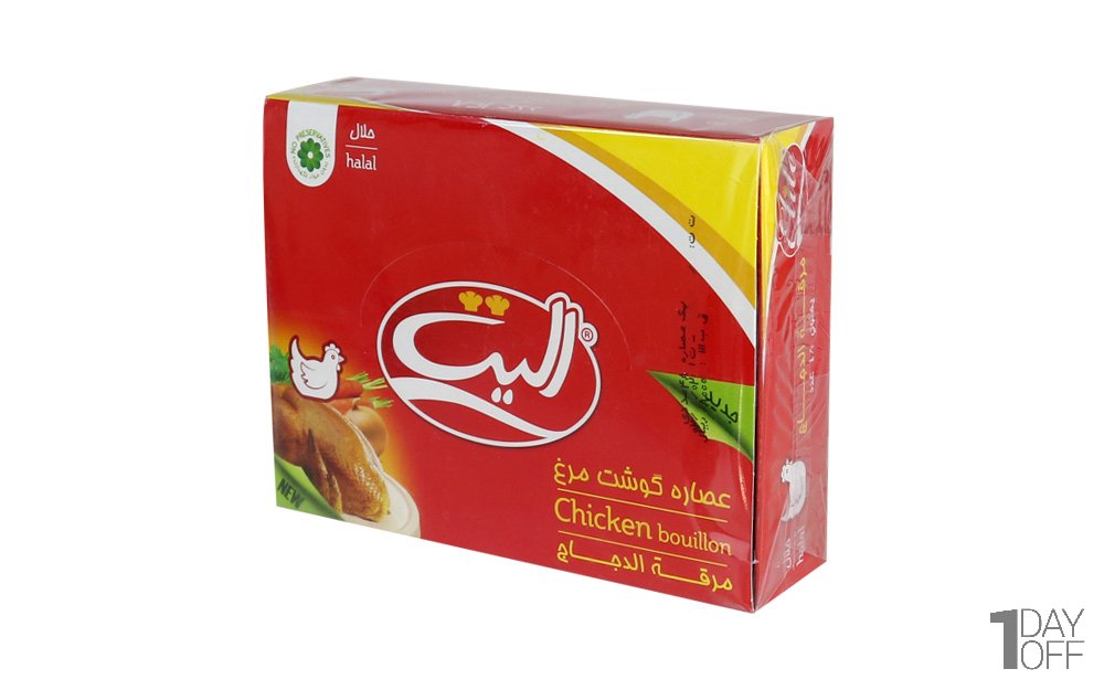 بسته 48 عددی پودر فشرده با عصاره گوشت مرغ الیت مقدار 10 گرم