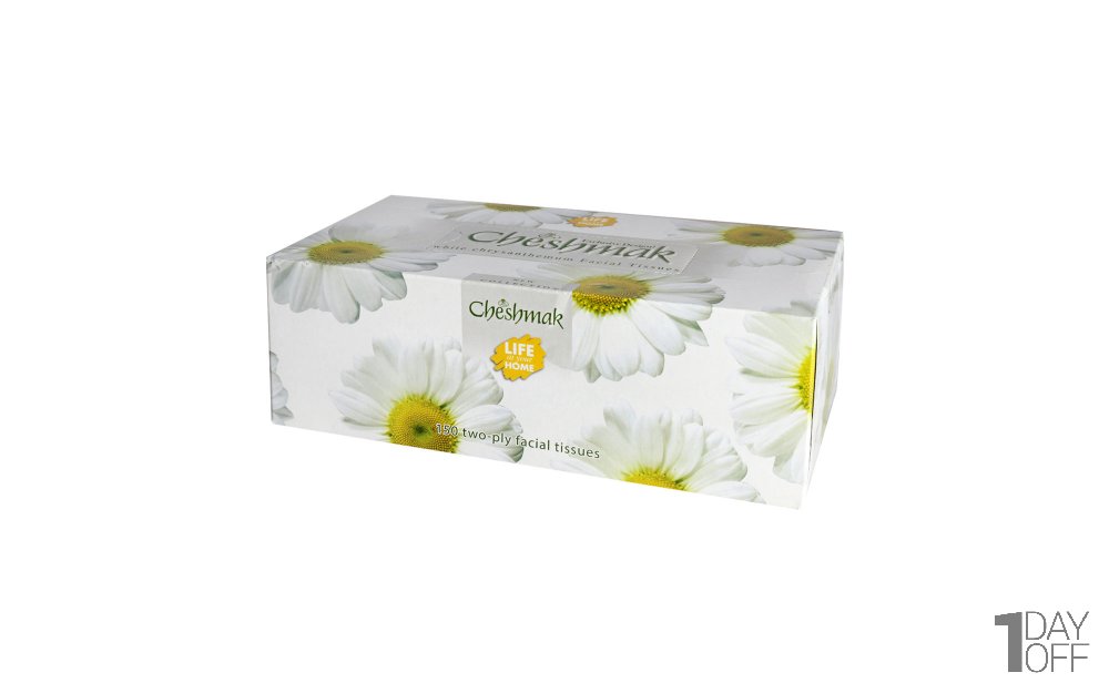 دستمال کاغذی 150 برگ دولایه چشمک طرح رندوم