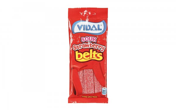 پاستیل شکری ترش توت‌فرنگی ویدال (Vidal) مقدار 100 گرم 
