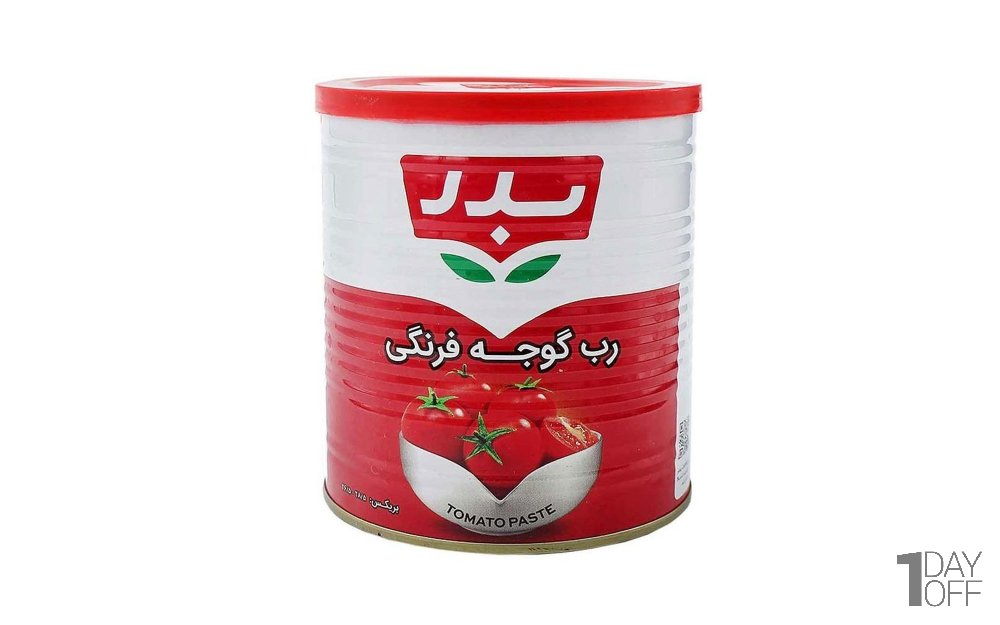 رب گوجه فرنگی بدر مقدار 800 گرم