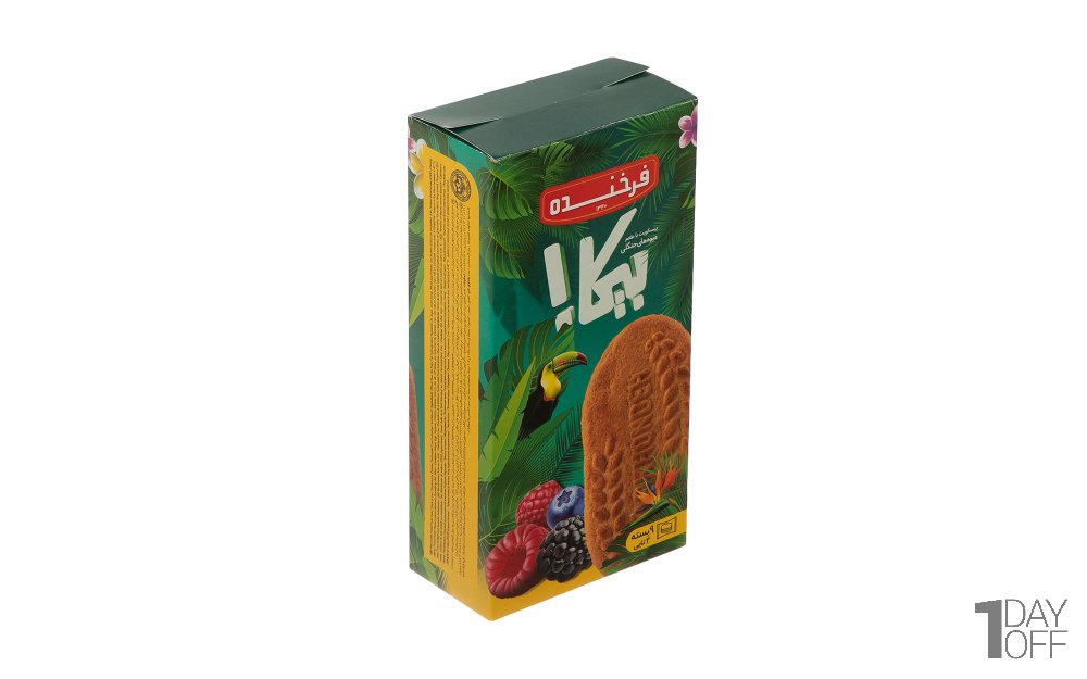 بیسکویت با طعم میوه‌های جنگلی فرخنده مقدار 300 گرم