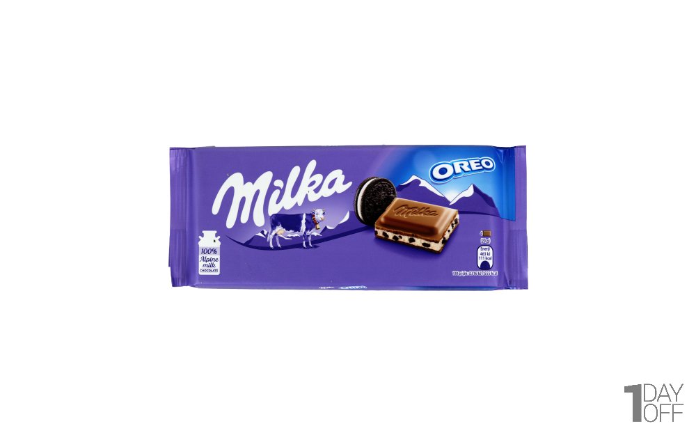 شکلات میلکا (MILKA) مدل OREO مقدار 100 گرم