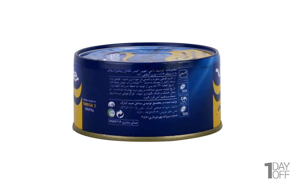 کنسرو ماهی تن در روغن تحفه مقدار  180 گرم