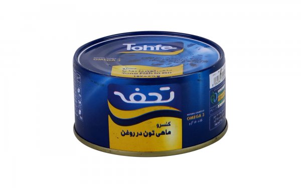 کنسرو ماهی تن در روغن تحفه مقدار  180 گرم