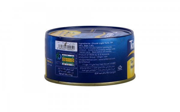 کنسرو ماهی تن در روغن تحفه مقدار  180 گرم