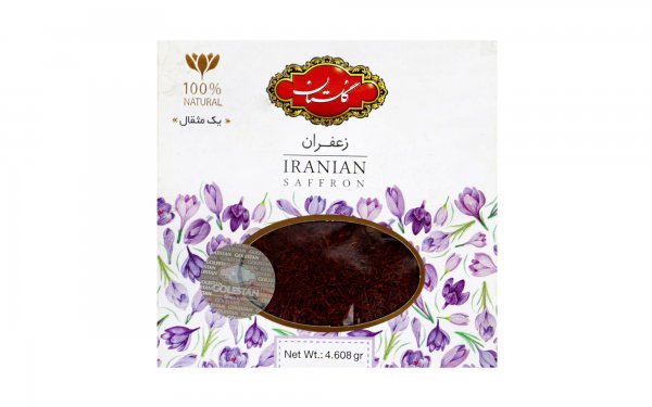 زعفران سرگل گلستان مقدار یک مثقال (4.608 گرم)