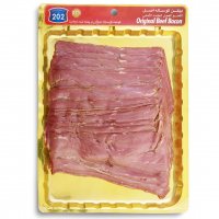 بیکن گوساله اصل 80 درصد 202 مقدار 250 گرم