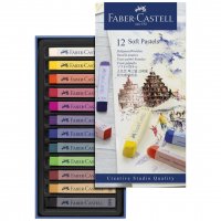 پاستل گچی 12 رنگ فابر کاستل (Faber Castell) سری Creative Studio Quality