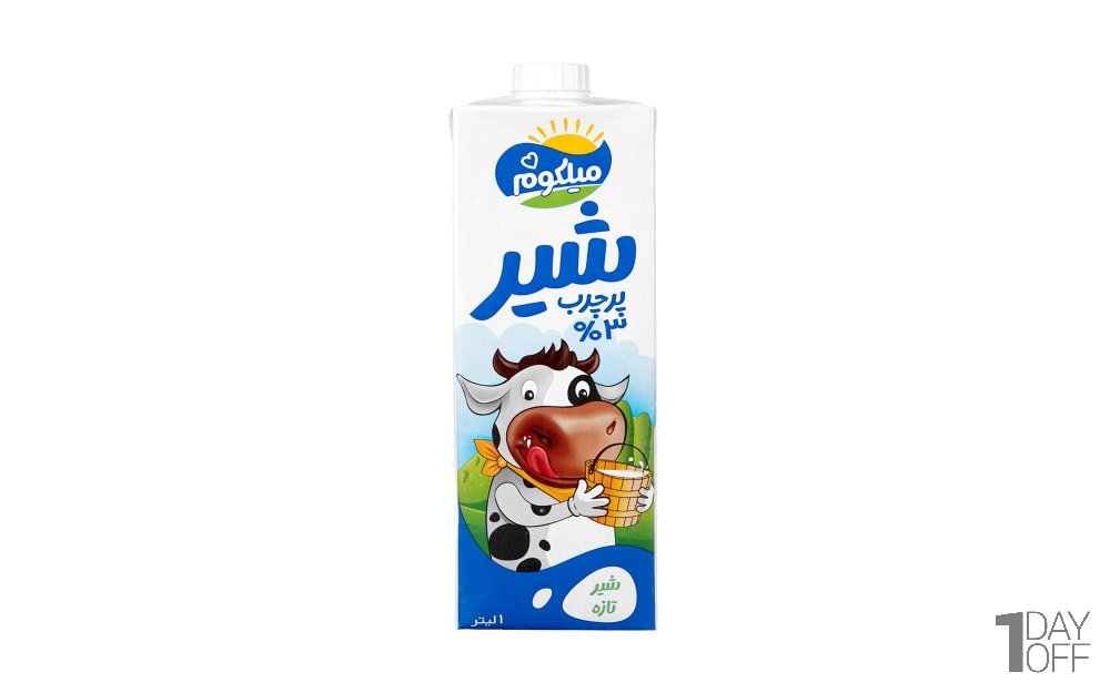 شیر پرچرب میلکوم میهن مقدار 1 لیتر