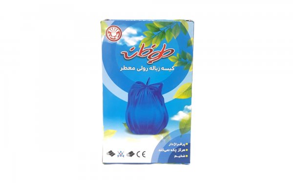 کیسه زباله رولی معطر 30 عددی سایز بزرگ 70x90 سانتی‌متر طوفان