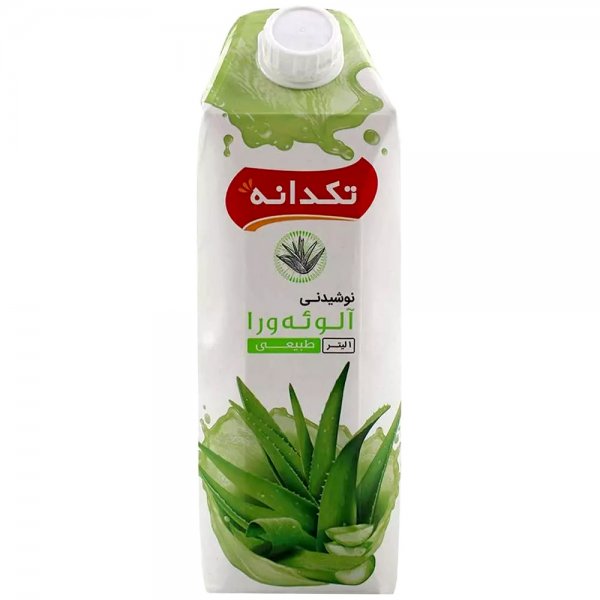 نوشیدنی آلوئه ورا تکدانه مقدار 1 لیتر