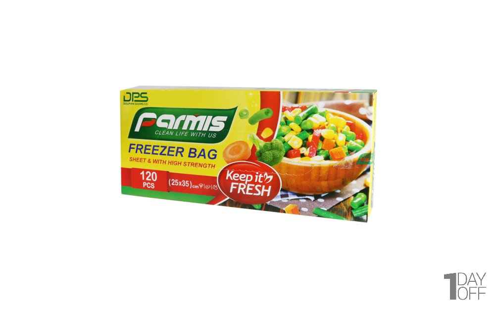 کیسه فریزر شیت ضخیم پرمیس 120 برگ ابعاد 25x35 سانتی‌متر