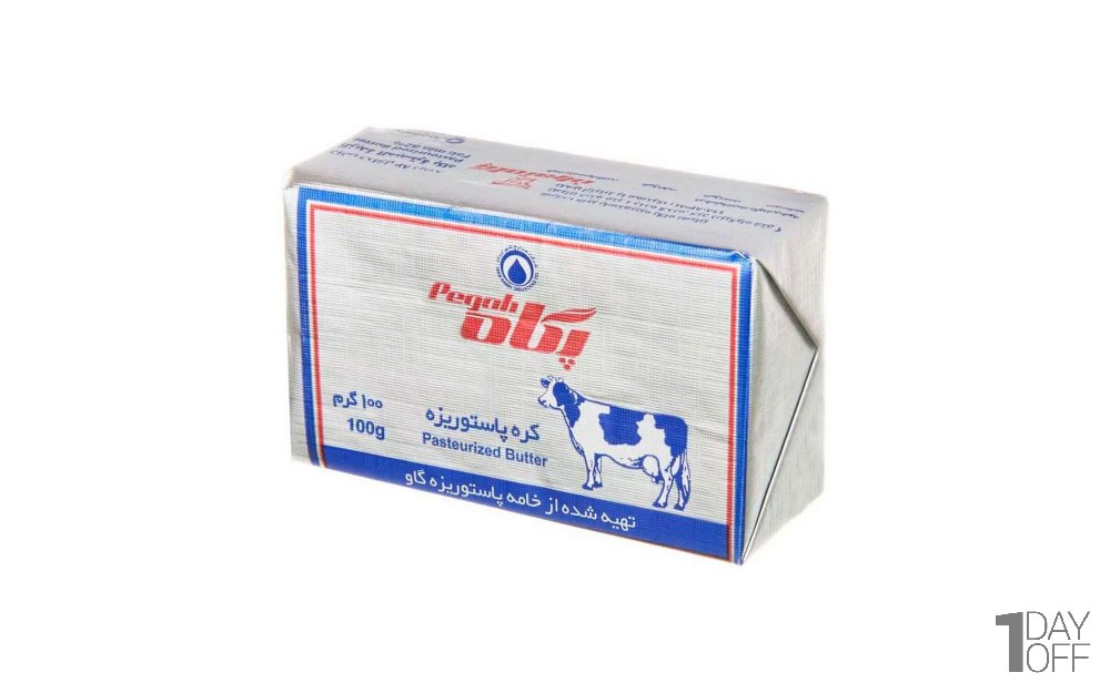 کره پاستوریزه پگاه مقدار 100 گرم